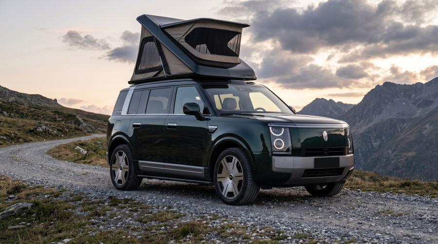 Stelato G9: Huaweis Luxus-Geländewagen mit 1.366 km Reichweite und integriertem Dachzelt startet im Vorverkauf