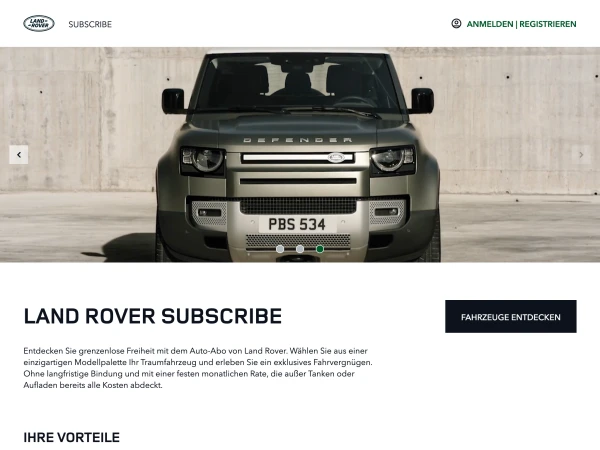 Land Rover Subscribe