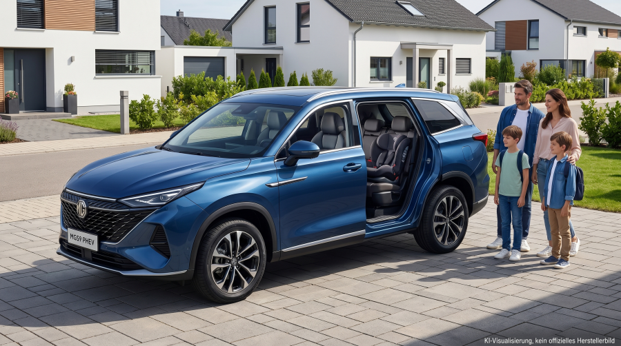 MG MGS9 PHEV ab 44.990 Euro: 7-Sitzer-Gigant mit Haken